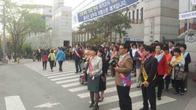 성동지방 성암교회 성도님들과 야외설교 및 노방전도